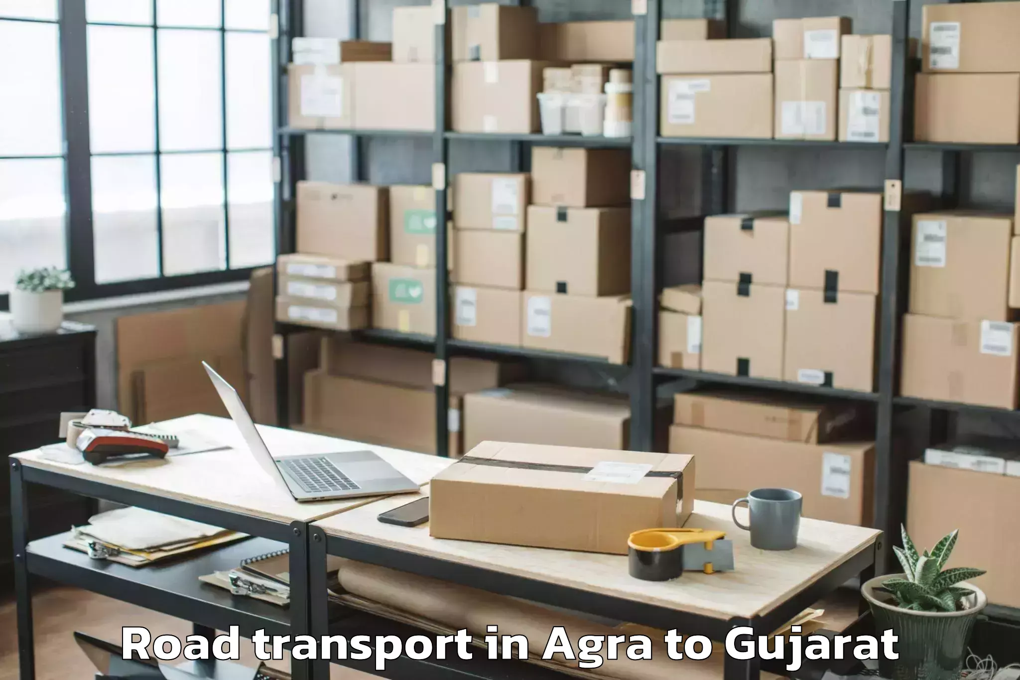 Book Agra to Garbada Road Transport Online